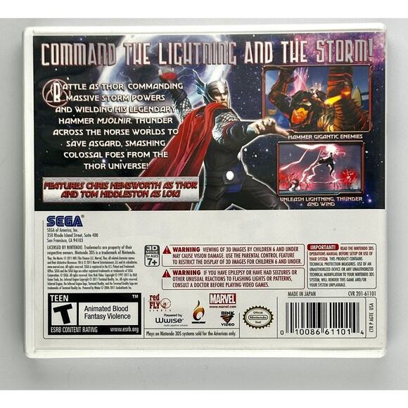 Nintendo 3DS LOT 3 Games Thor Green Lantern RayMan CIB Tested - Picture 3 of 10